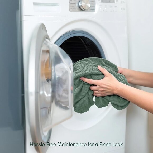 7-Piece Sofa Stretch Washable Slipcover Set - Cyan - Picture 3 of 6